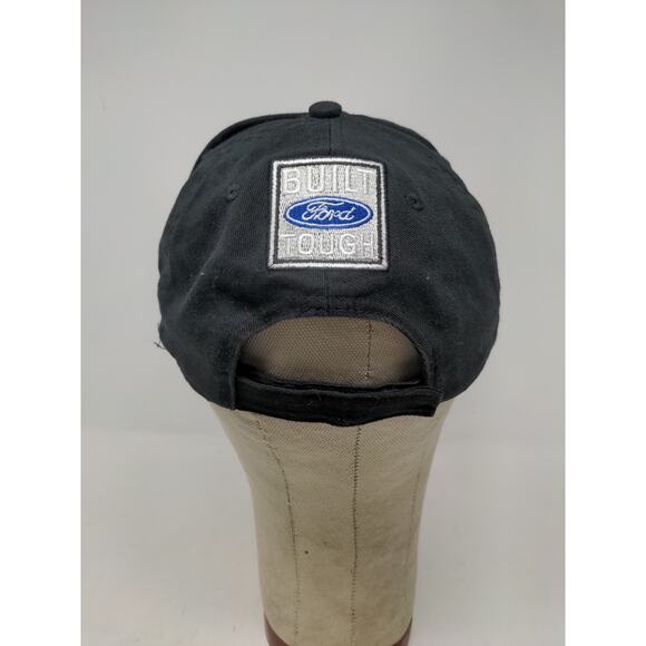 Ford F-150 Truck Built Ford Tough Strapback Hat Black Embroidered Spell Out - Picture 6 of 9